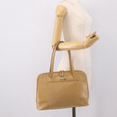 GUCCI Tote Bag Leather Beige Gold Tone 002 1122 2684 Auth ep15761-23