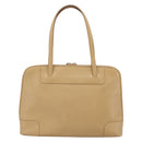 GUCCI Tote Bag Leather Beige Gold Tone 002 1122 2684 Auth ep15761-2