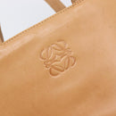 LOEWE Hand Bag Leather Beige Auth ep15763-17