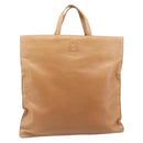 LOEWE Hand Bag Leather Beige Auth ep15763-13