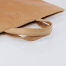 LOEWE Hand Bag Leather Beige Auth ep15763-7
