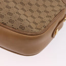 GUCCI Micro GG Canvas Shoulder Bag Beige Gold Tone Auth ep15764-17