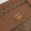 GUCCI Micro GG Canvas Shoulder Bag Beige Gold Tone Auth ep15764-18