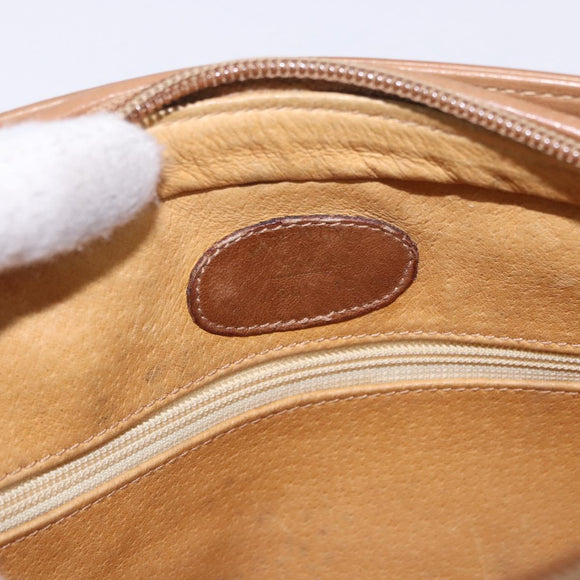 GUCCI Micro GG Canvas Shoulder Bag Beige Gold Tone Auth ep15764