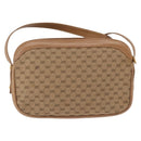 GUCCI Micro GG Canvas Shoulder Bag Beige Gold Tone Auth ep15764-2