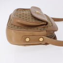 GUCCI Micro GG Canvas Shoulder Bag Beige Gold Tone Auth ep15764-3