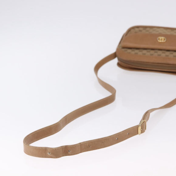 GUCCI Micro GG Canvas Shoulder Bag Beige Gold Tone Auth ep15764