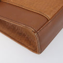 Burberrys Shoulder Bag Leather Brown Gold Tone Auth ep15766-15