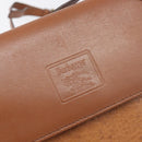 Burberrys Shoulder Bag Leather Brown Gold Tone Auth ep15766-18