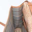Burberrys Shoulder Bag Leather Brown Gold Tone Auth ep15766-21