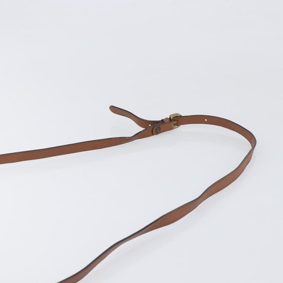 Burberrys Shoulder Bag Leather Brown Gold Tone Auth ep15766