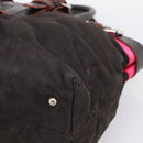 LOEWE Hand Bag Leather Black Silver Auth ep15767-9
