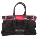 LOEWE Hand Bag Leather Black Silver Auth ep15767-13