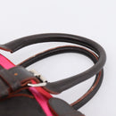 LOEWE Hand Bag Leather Black Silver Auth ep15767-8