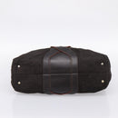 LOEWE Hand Bag Leather Black Silver Auth ep15767-5