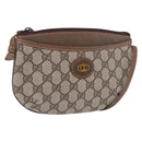 GUCCI GG Supreme Shoulder Bag PVC Leather Beige 378 001 4643 Auth ep15769-1