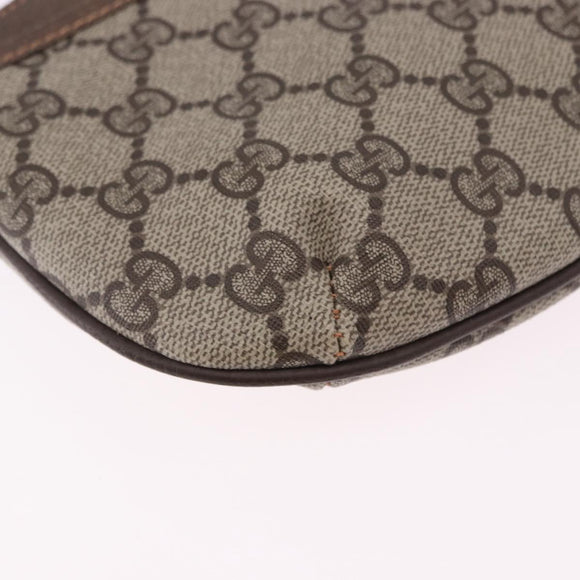 GUCCI GG Supreme Shoulder Bag PVC Leather Beige 378 001 4643 Auth ep15769
