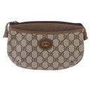 GUCCI GG Supreme Shoulder Bag PVC Leather Beige 378 001 4643 Auth ep15769-2