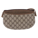 GUCCI GG Supreme Shoulder Bag PVC Leather Beige 378 001 4643 Auth ep15769-3