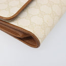 GUCCI GG Supreme Shoulder Bag PVC White Gold Tone 904 02 050 Auth ep15777-11