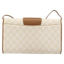 GUCCI GG Supreme Shoulder Bag PVC White Gold Tone 904 02 050 Auth ep15777-3