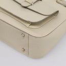 GUCCI Hand Bag Leather Ivory Silver 000 2058 0308 5 Auth ep15778-10
