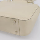 GUCCI Hand Bag Leather Ivory Silver 000 2058 0308 5 Auth ep15778-12