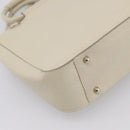 GUCCI Hand Bag Leather Ivory Silver 000 2058 0308 5 Auth ep15778-13