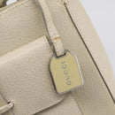 GUCCI Hand Bag Leather Ivory Silver 000 2058 0308 5 Auth ep15778-14