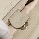 GUCCI Hand Bag Leather Ivory Silver 000 2058 0308 5 Auth ep15778-15