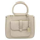 GUCCI Hand Bag Leather Ivory Silver 000 2058 0308 5 Auth ep15778-2
