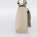 GUCCI Hand Bag Leather Ivory Silver 000 2058 0308 5 Auth ep15778-4