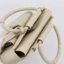 GUCCI Hand Bag Leather Ivory Silver 000 2058 0308 5 Auth ep15778-6