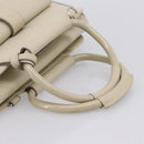 GUCCI Hand Bag Leather Ivory Silver 000 2058 0308 5 Auth ep15778-7