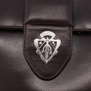 GUCCI Shoulder Bag Leather Brown Silver 004 01 0296 Auth ep15780-17