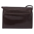 GUCCI Shoulder Bag Leather Brown Silver 004 01 0296 Auth ep15780-2