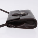 GUCCI Shoulder Bag Leather Brown Silver 004 01 0296 Auth ep15780-4