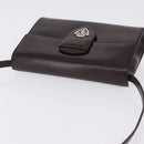 GUCCI Shoulder Bag Leather Brown Silver 004 01 0296 Auth ep15780-6