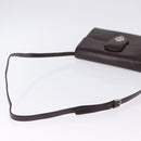 GUCCI Shoulder Bag Leather Brown Silver 004 01 0296 Auth ep15780-7