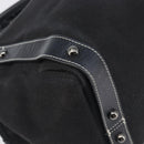 BURBERRY Hand Bag Canvas Black Silver Auth ep15781-13