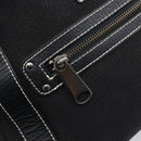 BURBERRY Hand Bag Canvas Black Silver Auth ep15781-15