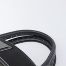 BURBERRY Hand Bag Canvas Black Silver Auth ep15781-8