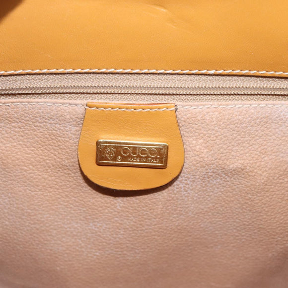 GUCCI Micro GG Canvas Shoulder Bag PVC Beige Gold Tone 004 113 0364 Auth ep15782