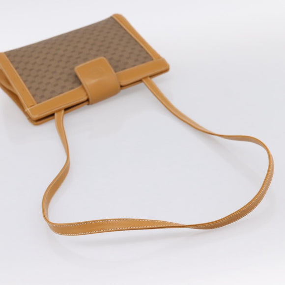 GUCCI Micro GG Canvas Shoulder Bag PVC Beige Gold Tone 004 113 0364 Auth ep15782