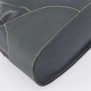LOEWE Hand Bag Leather Navy Gold Tone Auth ep15784-16