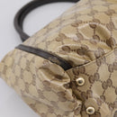 GUCCI GG Crystal Hand Bag Coated Canvas Outlet Beige Gold 327787 Auth ep15785-11
