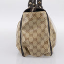 GUCCI GG Crystal Hand Bag Coated Canvas Outlet Beige Gold 327787 Auth ep15785-5
