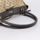 GUCCI GG Crystal Hand Bag Coated Canvas Outlet Beige Gold 327787 Auth ep15785-7