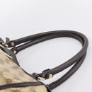 GUCCI GG Crystal Hand Bag Coated Canvas Outlet Beige Gold 327787 Auth ep15785-8