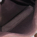 CELINE Macadam Hand Bag PVC Leather Brown Gold Tone Auth ep15786-22